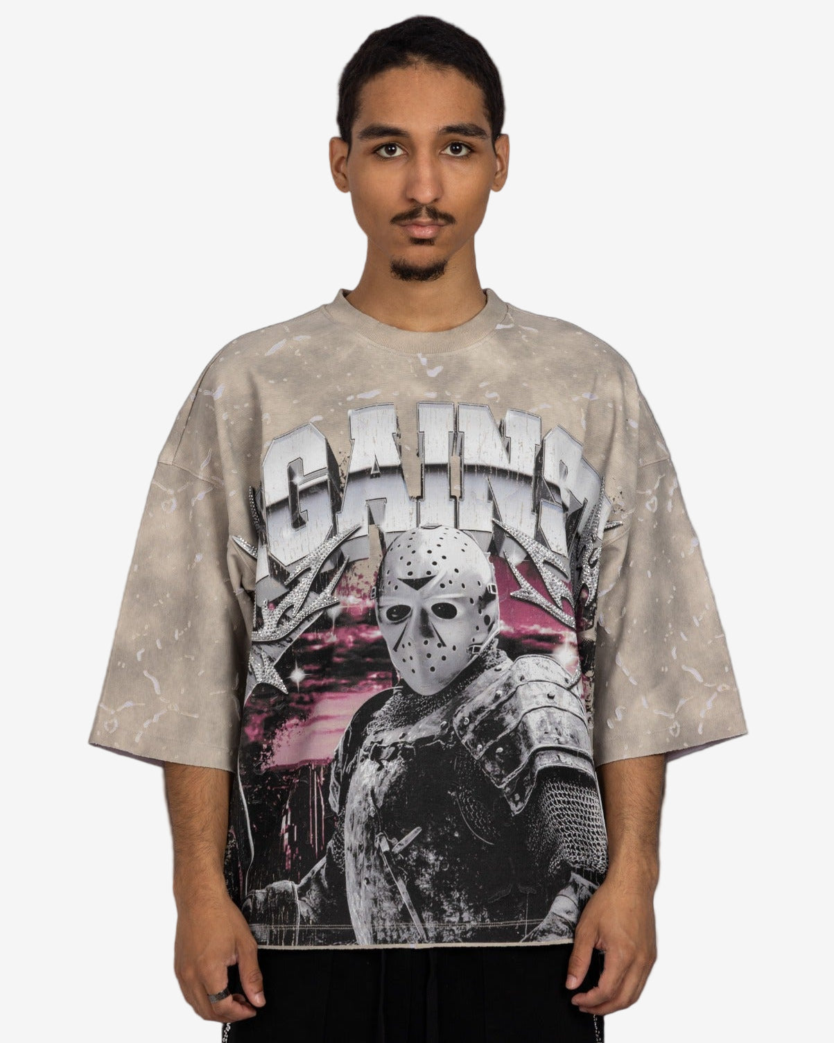 Warriors of Ice Distressed 330GSM Cropped Shirt