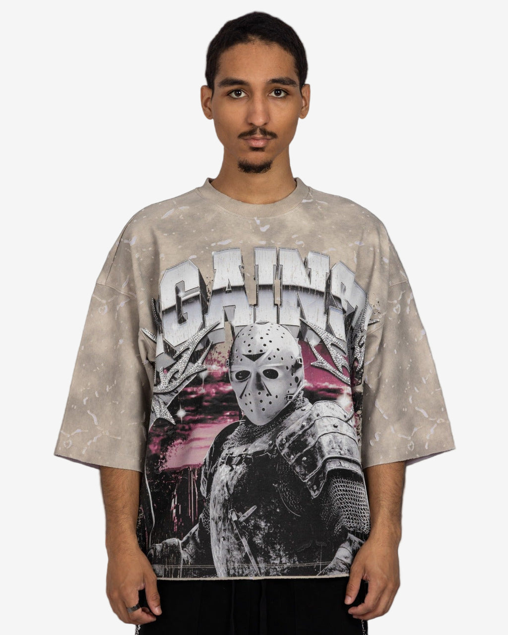 Warriors of Ice Distressed 330GSM Cropped Shirt